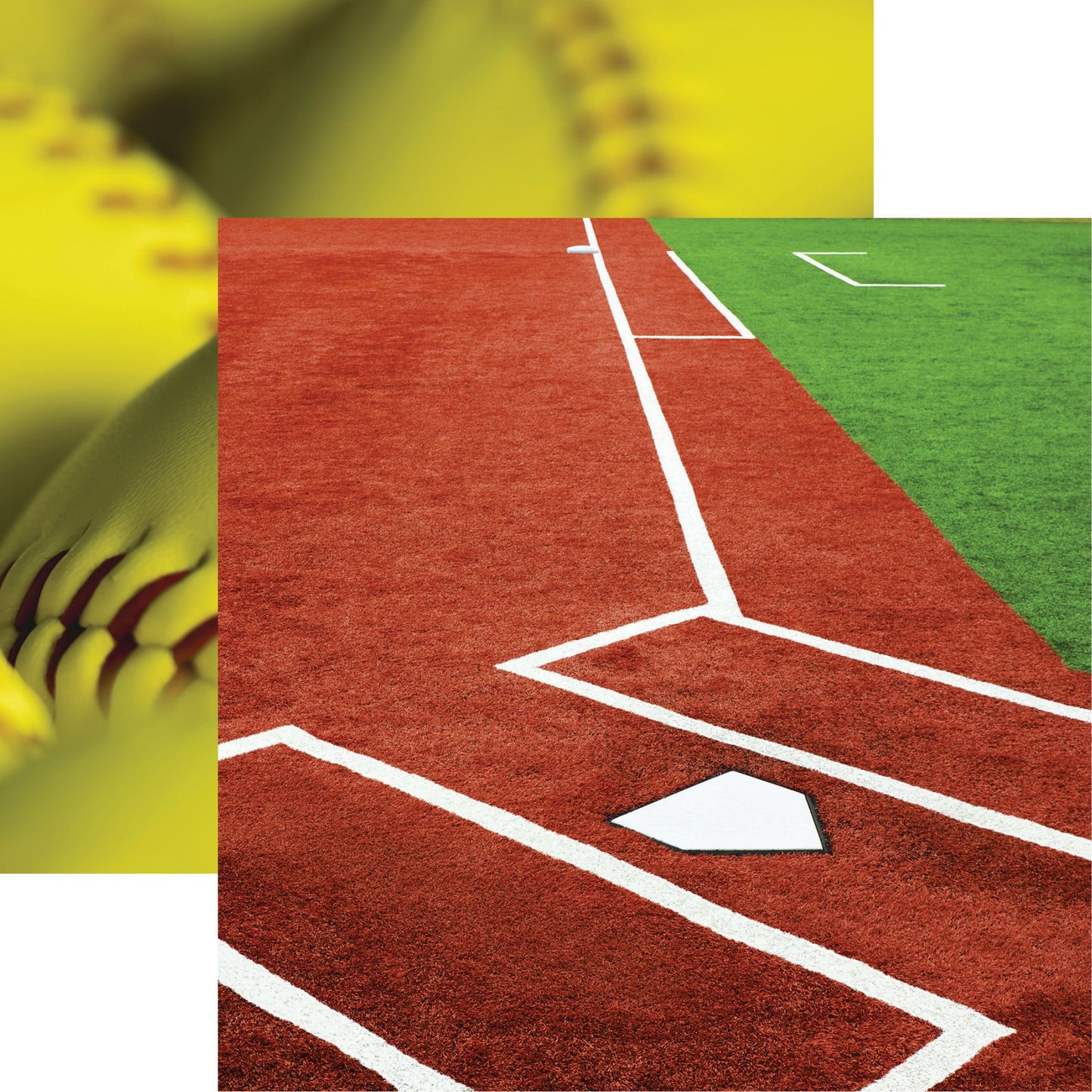 Reminisce Let's Play Softball: Batter Up 12x12 DS Paper (1 Sheet)