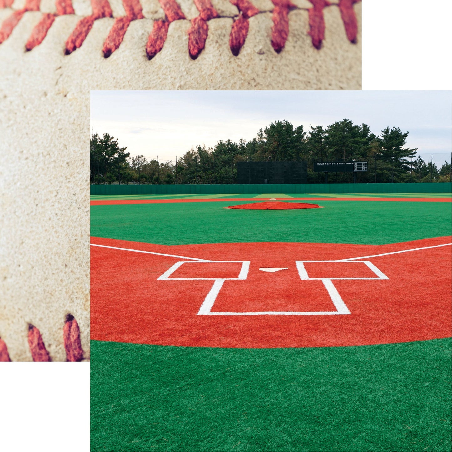 Reminisce Let's Play Baseball: Field of Dreams 12x12 DS Paper (1 Sheet)